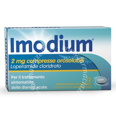 Imodium 2 mg 2 mg compresse orosolubili 12 compresse